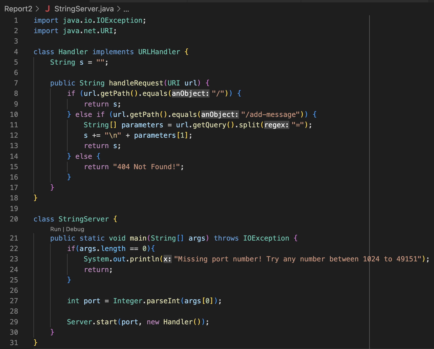 StringServerCode
